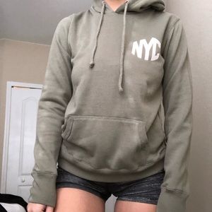 Olive green NYC hoodie